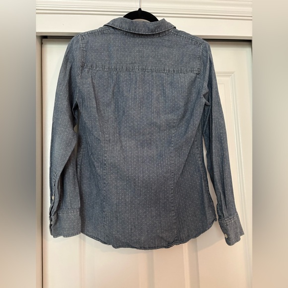 J. Crew Women's Blue Button-Down The Perfect Shirt - Picture 6 of 7